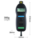 DT - 2236C DT - 2236C 2in1 Digital Contact and Non - Contact Tachometer Laser / Photo m/min RPM Auto Ranging - Gain Express