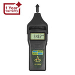 DT - 2856 Digital Tachometer Photo Contact Laser Tach RPM 0.5~19,999r/min - Gain Express