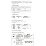 E04 - 008 E04 - 008 Digital Multimeter w/ Test Leads, Overload Protection, DC AC Voltage Resistance Diode Measure DMM Multi Meter Tester 1999 Readings, Backlight - Gain Express