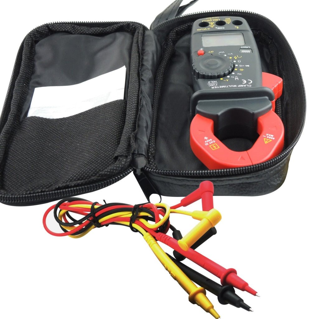 E04 - 033 E04 - 033 Clamp Meter Autorange Phase Sequence Test DC AC Voltage AC Current Diode Digital LCD Display - Gain Express