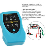 E04 - 035 E04 - 035 Phase Sequence and Motor Rotation Conveyors Pump Tester Meter Tool 120~460VAC - Gain Express