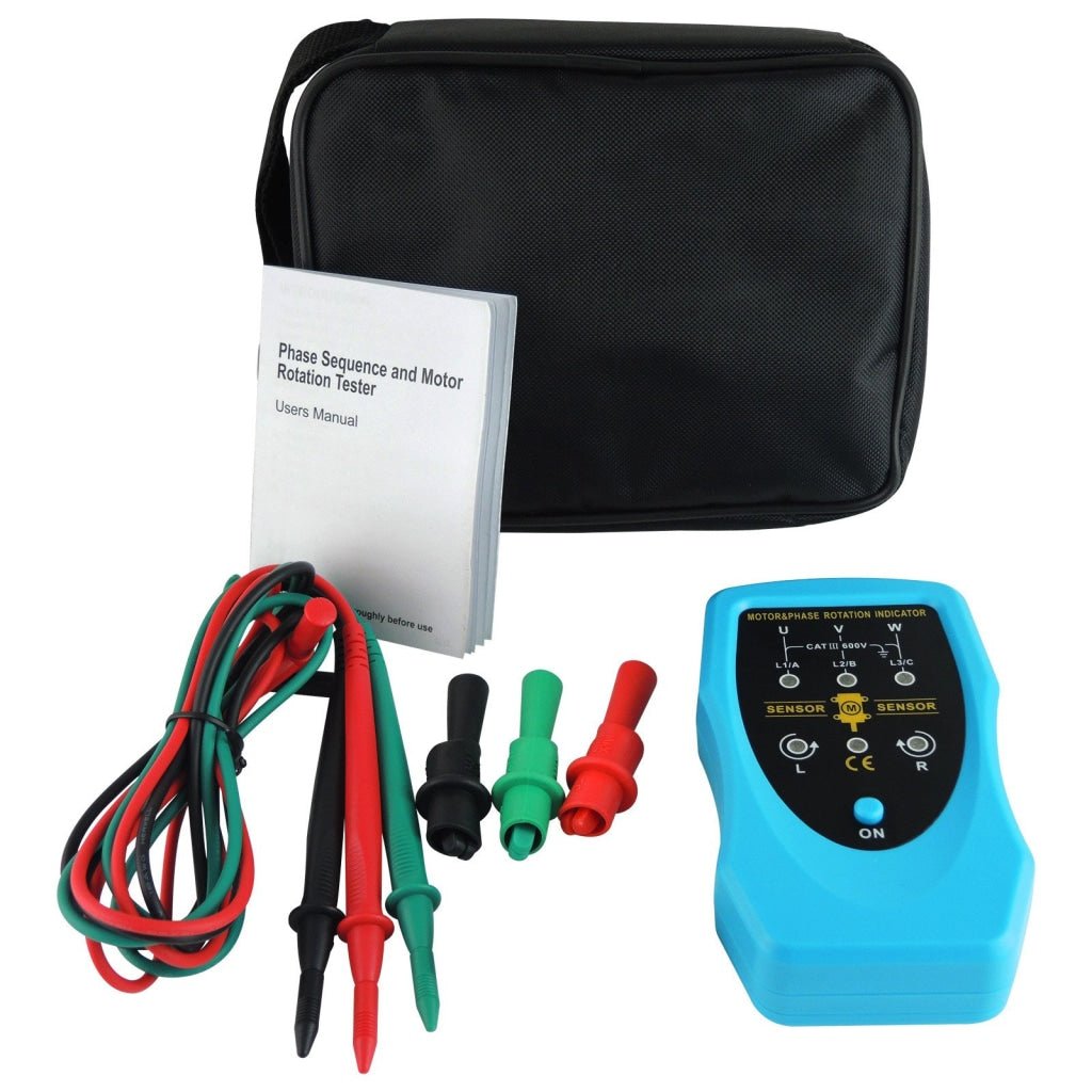 E04 - 035 E04 - 035 Phase Sequence and Motor Rotation Conveyors Pump Tester Meter Tool 120~460VAC - Gain Express