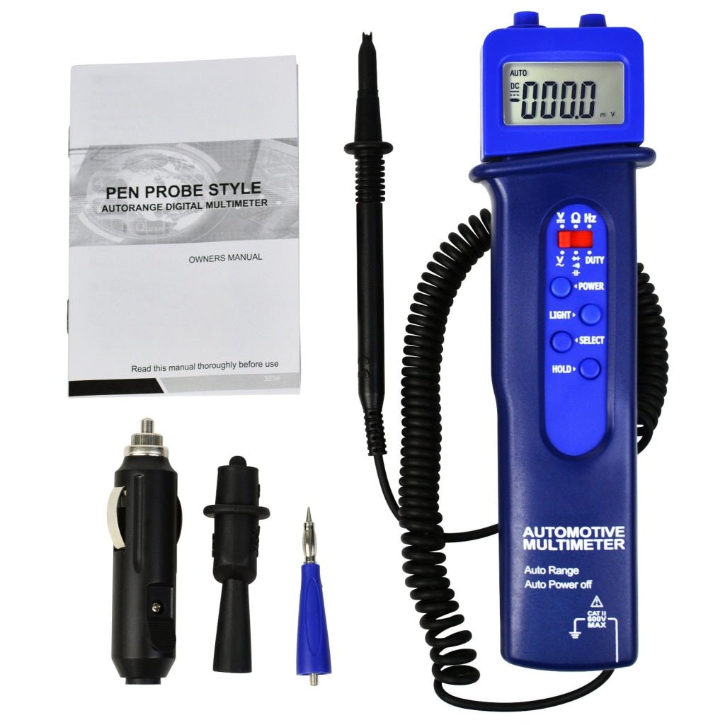 E04 - 037 E04 - 037 Digital Multimeter Frequency Tester Resistance Pen Style Automotive Car Voltage DC/AC Tester - Gain Express