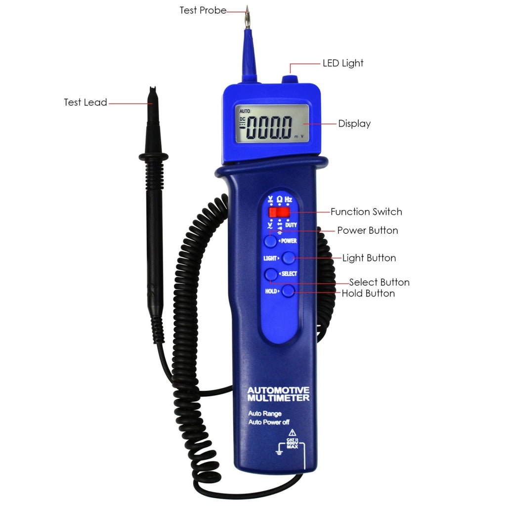 E04 - 037 E04 - 037 Digital Multimeter Frequency Tester Resistance Pen Style Automotive Car Voltage DC/AC Tester - Gain Express