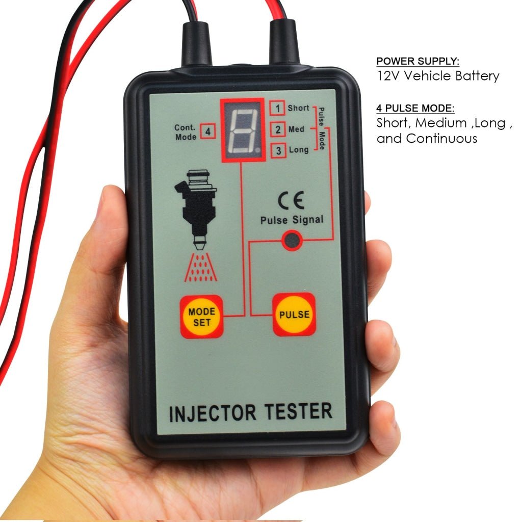 E04 - 039_FBA E04 - 039 Automotive Fuel Injection Pump Injector Tester 12V Car Vehicle Diagnostic Tool 4 Modes - Gain Express