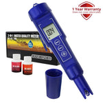 EC - 1385 EC - 1385 3 - in - 1 Digital EC / CF / TDS Meter Combo Water Quality Tester IP65 Waterproof Conductivity with ATC Aquarium, Hydroponic, Laboratories, Environmental Monitoring Test Tool Kit - Gain Express