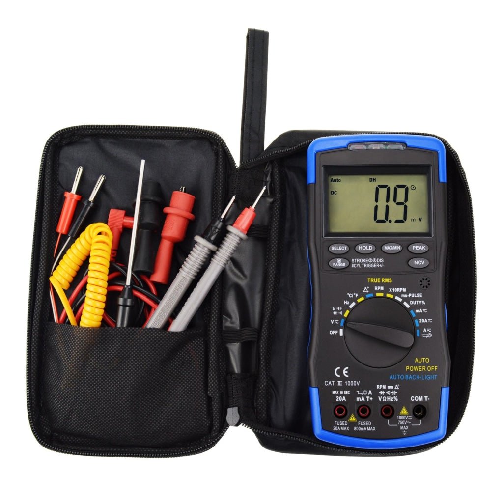 ENG-214 Auto-Ranging LCD Digital Multimeter Engine Analyzer Tester DCV ...
