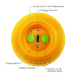 FF - 1108 - 1CWLA FF - 1108 - 1CWLA Lucky Wireless Fish Finder with Fish Attractive Light Lamp & Color LCD, Portable Rechargeable Fishfinder Locator, 45M Depth 60M Sonar Sensor Transducer Range for Boats Kayak Ice Night Fishing - Gain Express