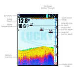 FF - 168LIC FF - 168LIC LUCKY 2 - in - 1 Wired & Wireless Color Fish Finder Fishfinder Fishing Locator, 100m / 45m Depth Range Transducer Sonar Sensor, Portable & Rechargeable - Gain Express