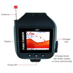 FF - 518 FF - 518 WRIST WATCH Wireless 45M FISH FINDER CLOCK Mode Fish Detector Colored Display Multi Language - Gain Express