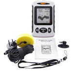 FF - 718 FF - 718 Lucky Wired Water Resistant (100m/ 328ft depth) Professional Fish Finder with Alarm Sonar Frequency 200kHz Transducer removable adapter with 180° adjustable Angle for Ocean, River, Lake and even on Icy Water for Ice Fishing - Gain Express
