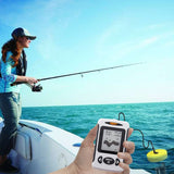 FF - 718 FF - 718 Lucky Wired Water Resistant (100m/ 328ft depth) Professional Fish Finder with Alarm Sonar Frequency 200kHz Transducer removable adapter with 180° adjustable Angle for Ocean, River, Lake and even on Icy Water for Ice Fishing - Gain Express