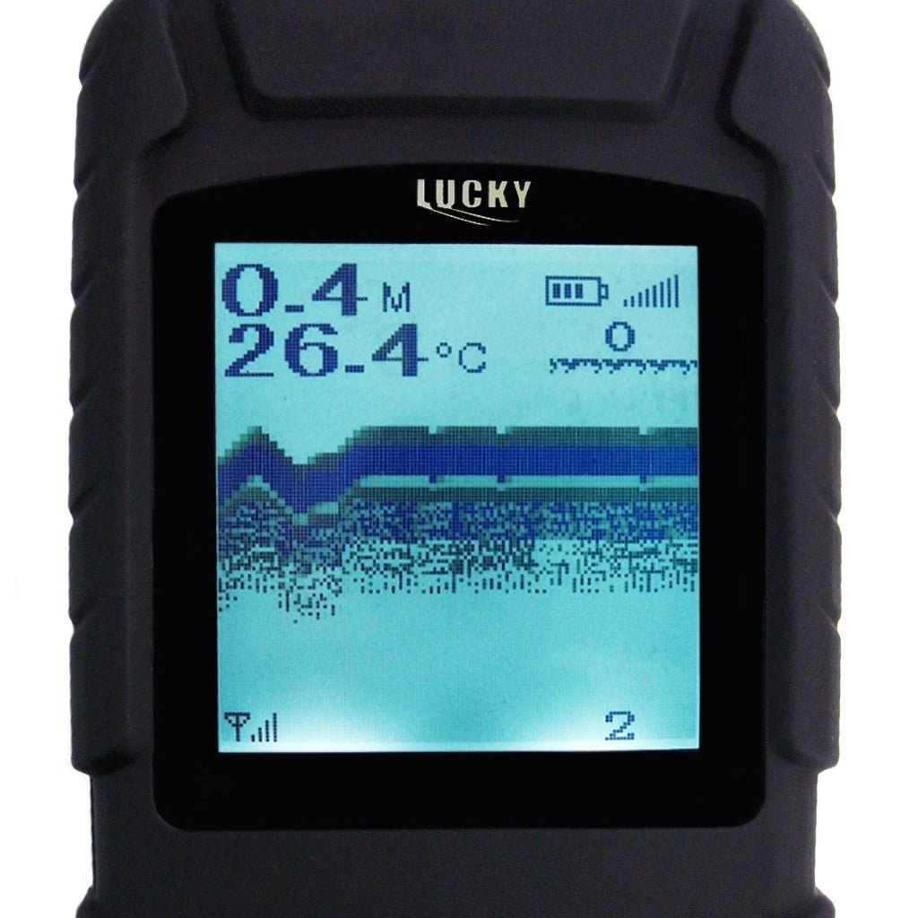 FF - 718LI FF - 718Li LUCKY Rechargeable Waterproof 2 - in - 1 Fish Finder Fishfinder Sonar Transducer 328ft / 100m depth and 180m coverage , Wired & Wireless Sensor Amateur, Professional Fishermen , Fishing Enthusiast - Gain Express