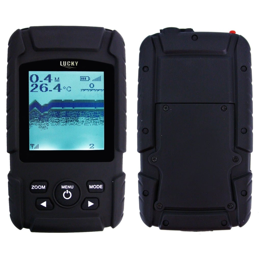 FF - 718LI FF - 718Li LUCKY Rechargeable Waterproof 2 - in - 1 Fish Finder Fishfinder Sonar Transducer 328ft / 100m depth and 180m coverage , Wired & Wireless Sensor Amateur, Professional Fishermen , Fishing Enthusiast - Gain Express