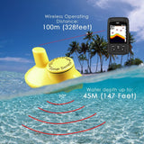 FF - 718LIC FF - 718LIC 2 - in - 1 LUCKY Fishfinder Wireless/Wired Sensor English/Russian Menu 328ft/100m Waterproof Monitor Rechargeable Battery - Gain Express