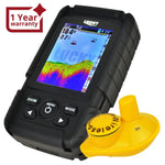 FF - 718LIC - W FF - 718LIC - W Lucky Rechargeable Colored LCD Fish Finder Locator Detector with 100m (328ft) Wireless Sonar Sensor & 45M (145ft) Depth Coverage, Fish & Depth Alarm, Water Temperature °C or °F. Waterproof Main Unit & Sensor - Gain Express