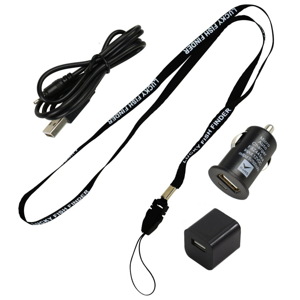 FF - 718LIC - W FF - 718LIC - W Lucky Rechargeable Colored LCD Fish Finder Locator Detector with 100m (328ft) Wireless Sonar Sensor & 45M (145ft) Depth Coverage, Fish & Depth Alarm, Water Temperature °C or °F. Waterproof Main Unit & Sensor - Gain Express