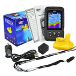 FF - 718LIC - W FF - 718LIC - W Lucky Rechargeable Colored LCD Fish Finder Locator Detector with 100m (328ft) Wireless Sonar Sensor & 45M (145ft) Depth Coverage, Fish & Depth Alarm, Water Temperature °C or °F. Waterproof Main Unit & Sensor - Gain Express