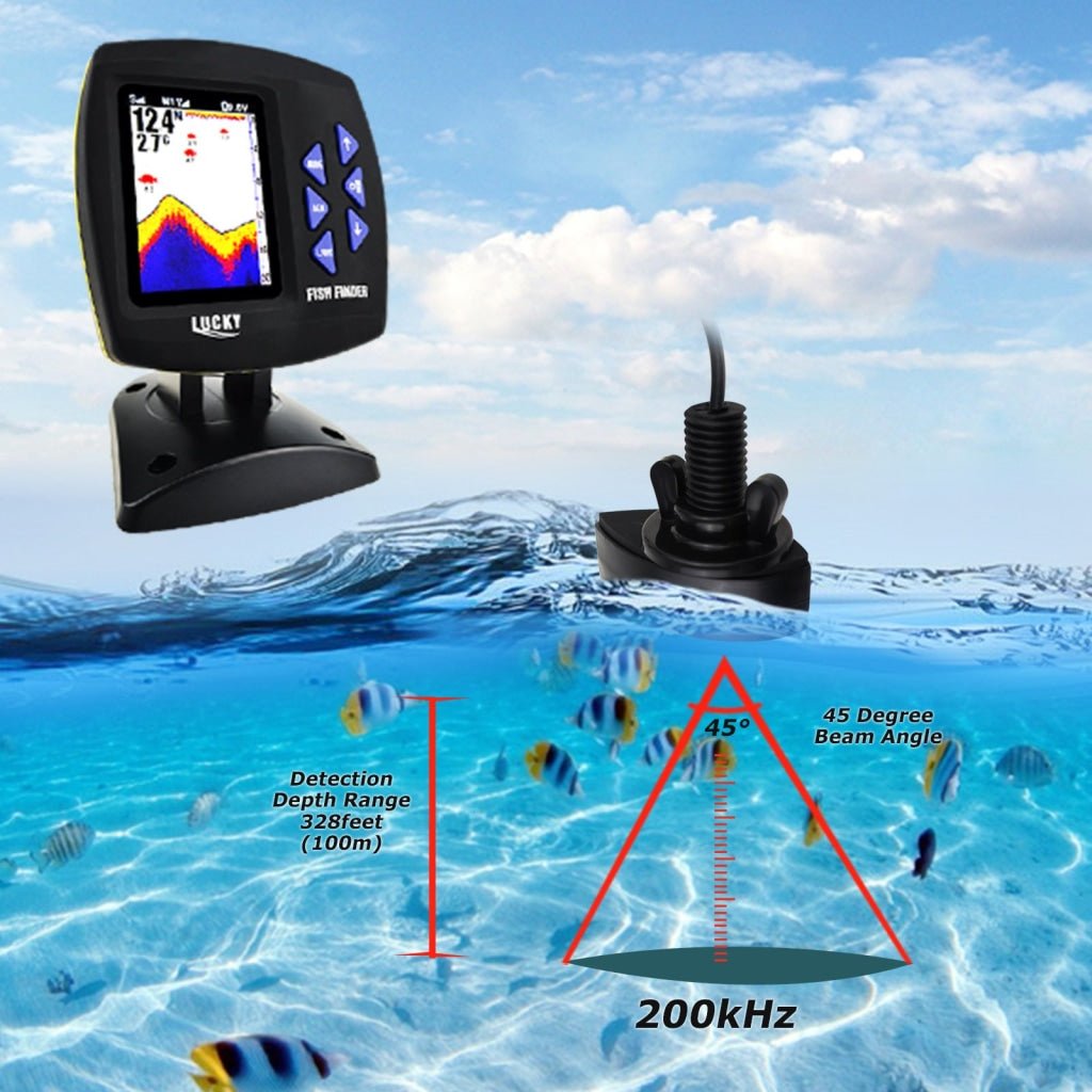 FF-918_CWLS LUCKY Color Display Boat Fish Finder Wireless