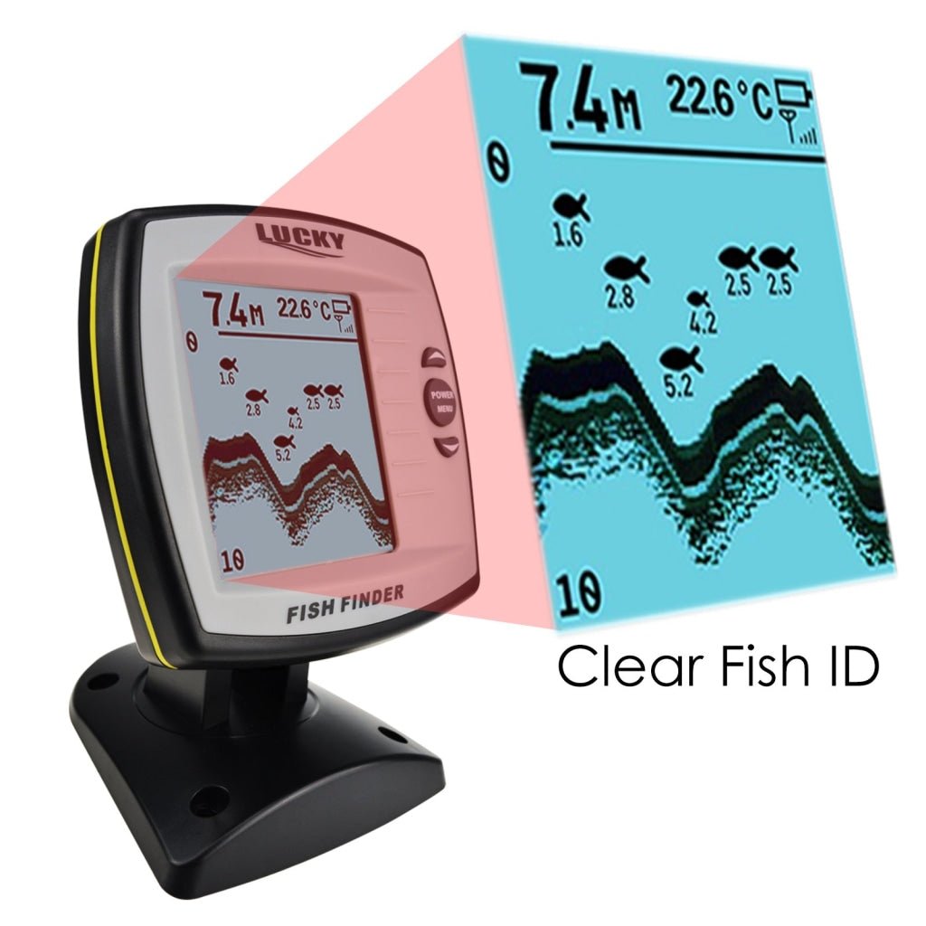 FF-918N2 LUCKY 2-in-1 Fish Finder 100m (Wired) / 45m (Wireless) Depth Sounder Sensor Transducer Fishfinder Fishing Detector Monitor FF-918N2 LUCKY 2-in-1 Fish Finder 100m (Wired) / 45m (Wireless) Depth Sounder Sensor Transducer Fishfinder Fishing Detector Monitor