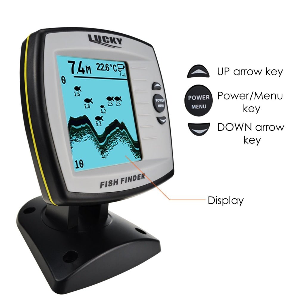 Fischfinder 100 m draadloze Sonar Sensor Fishfinder Vissen Echo Echolot met LCD-display voor vissen Fischfinder 100 m draadloze Sonar Sensor Fishfinder Vissen Echo Echolot met LCD-display voor vissen