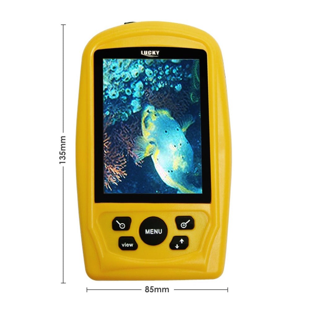 live view fish finders FF-3308-8 LUCKY Portable Underwater Fishing & Inspection Camera Video System Kit w/ 3.5inch Handheld Color Live-view Display Monitor, 20m Cable, Cam with Wide Angle Lens & Far-infrared LED, CMD sensor Fish Finder