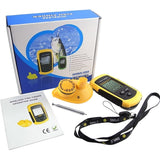 FFW - 1108 - 1 FFW - 1108 - 1 LUCKY Dot Matrix Wireless Sonar Sensor Fish Finder with Audible Fish Alarm & Backlight, Depth Sounder 45m (147ft) for fresh and salt water, ocean, river, lake, sea, ice icy water, Fish Locator, Bottom Contour Weed Detector - Gain Express
