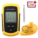 FFW - 1108 - 1 FFW - 1108 - 1 LUCKY Dot Matrix Wireless Sonar Sensor Fish Finder with Audible Fish Alarm & Backlight, Depth Sounder 45m (147ft) for fresh and salt water, ocean, river, lake, sea, ice icy water, Fish Locator, Bottom Contour Weed Detector - Gain Express