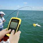 FFW - 1108 - 1 FFW - 1108 - 1 LUCKY Dot Matrix Wireless Sonar Sensor Fish Finder with Audible Fish Alarm & Backlight, Depth Sounder 45m (147ft) for fresh and salt water, ocean, river, lake, sea, ice icy water, Fish Locator, Bottom Contour Weed Detector - Gain Express