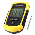 FFW - 1108 - 1 FFW - 1108 - 1 LUCKY Dot Matrix Wireless Sonar Sensor Fish Finder with Audible Fish Alarm & Backlight, Depth Sounder 45m (147ft) for fresh and salt water, ocean, river, lake, sea, ice icy water, Fish Locator, Bottom Contour Weed Detector - Gain Express
