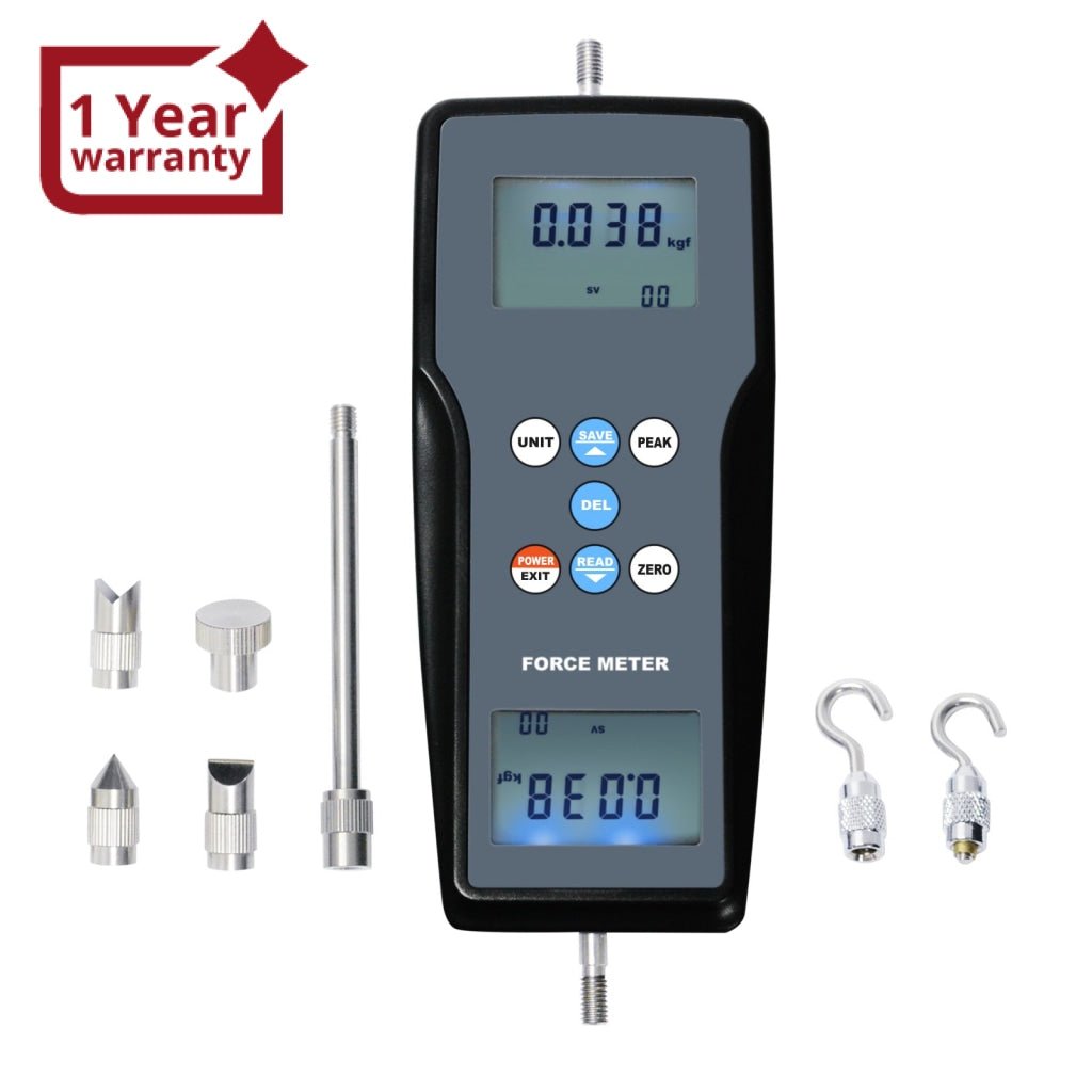 Force Metee FM-207 Digital Force Meter Gauge Pull & Push Magnitude Test Tester ...
