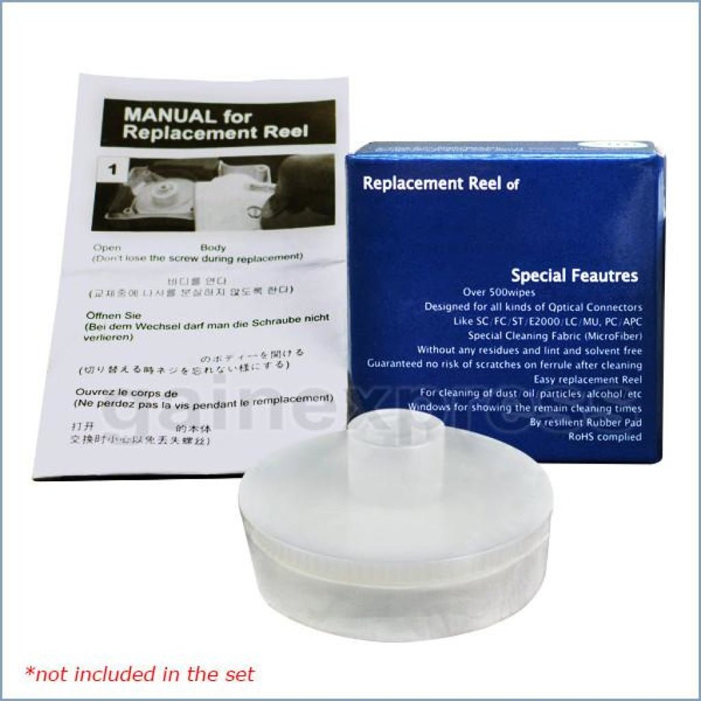 FOC - C003 FOC - C003 Fiber Optic Connector Cleaner Kit 500 Wipes Cassette Cleaning System for Optical Fiber Inspection Tool - Gain Express