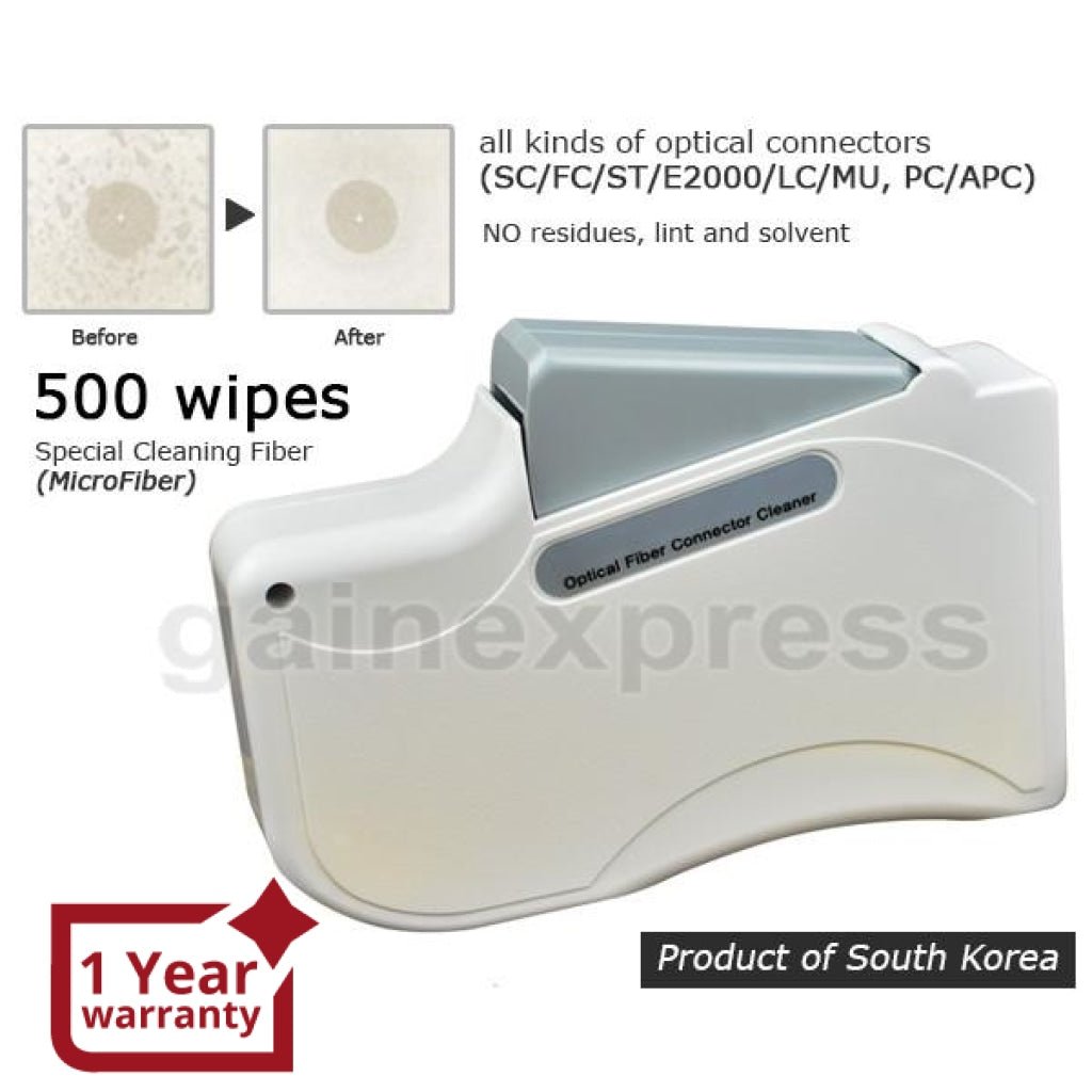 FOC - C003 FOC - C003 Fiber Optic Connector Cleaner Kit 500 Wipes Cassette Cleaning System for Optical Fiber Inspection Tool - Gain Express