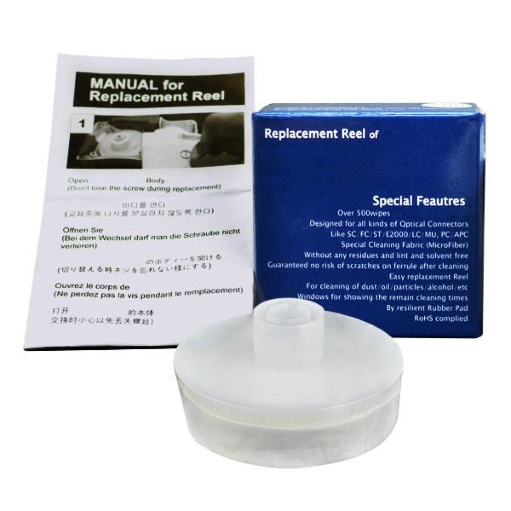 FOC - REFILL FOC - REFILL Replacement reel for Fiber Optic Cleaner 500 wipes - Gain Express