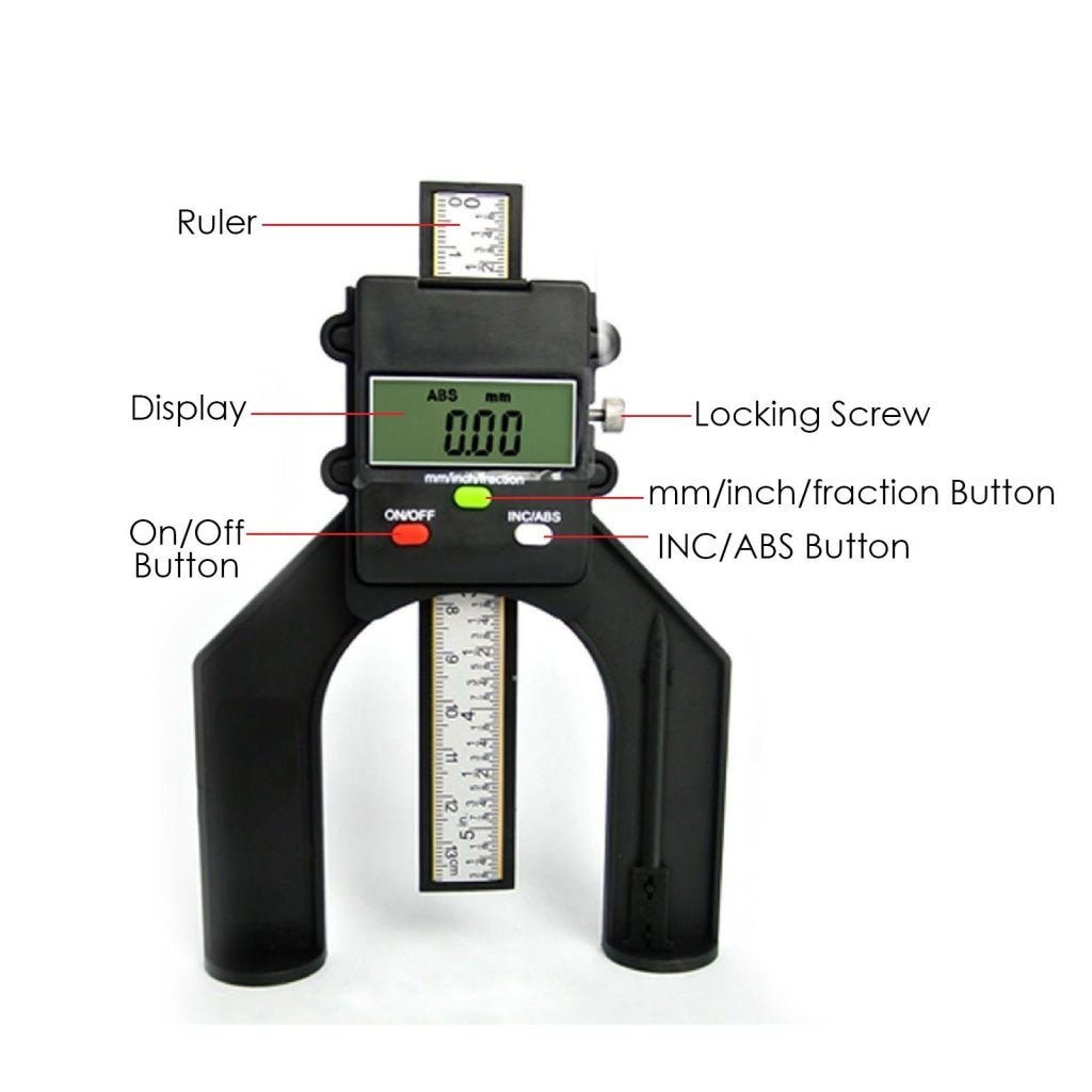 G0181105 - 80 G0181105 - 80 Digital Self Standing Depth Gauge w/ Magnetic Feet 80mm - Gain Express