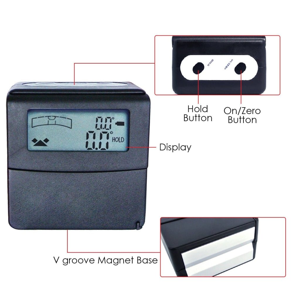 G01GR365 G01GR365 Digital Level Angle Finder Tilt Gauge Spirit Level with Magnetic Base ±180° - Gain Express