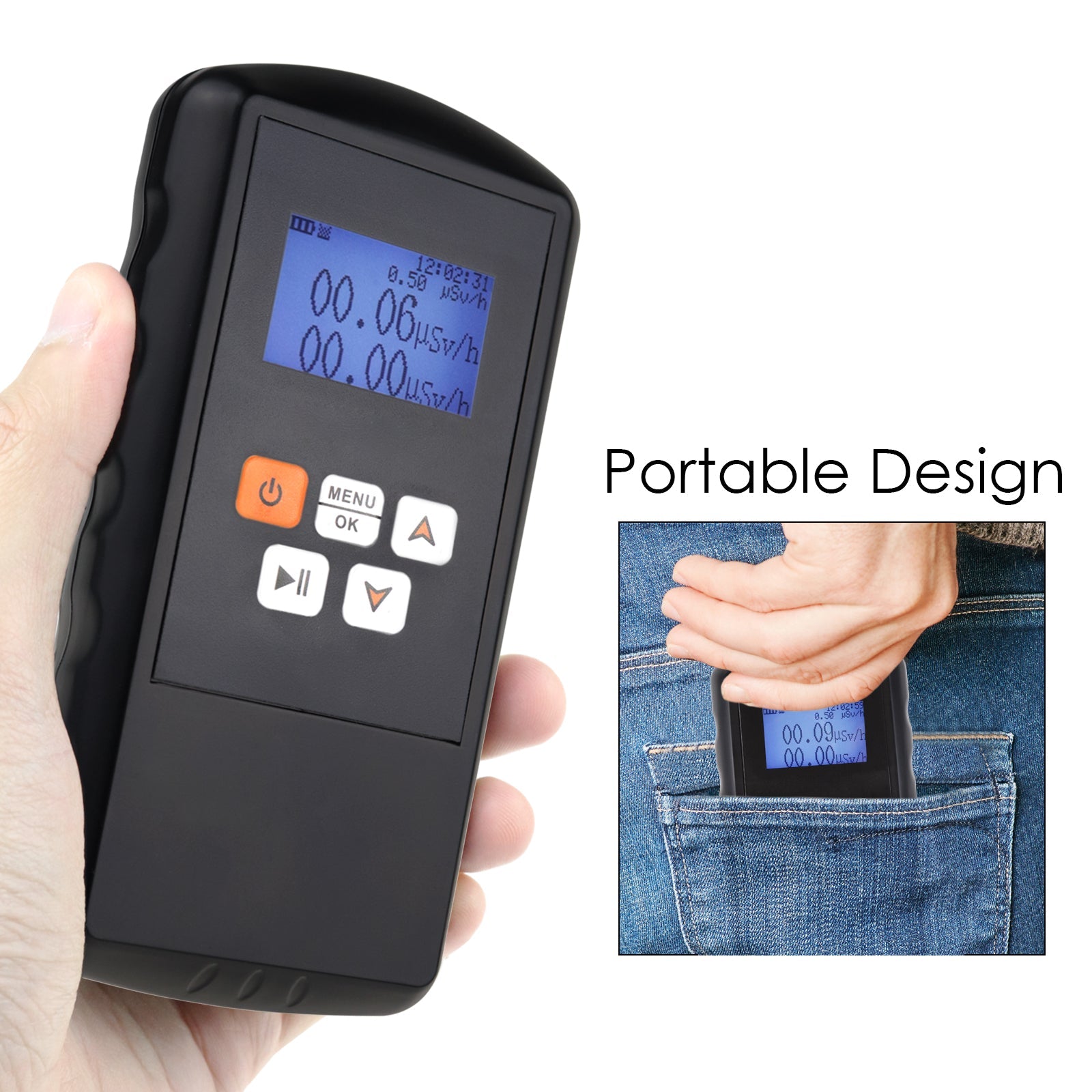 GAM - 332 GAM - 332 Digital Nuclear Radiation Detector Dosimeter Geiger Counter Dose Device Monitor Portable with Dosage Rate Alarm - Gain Express