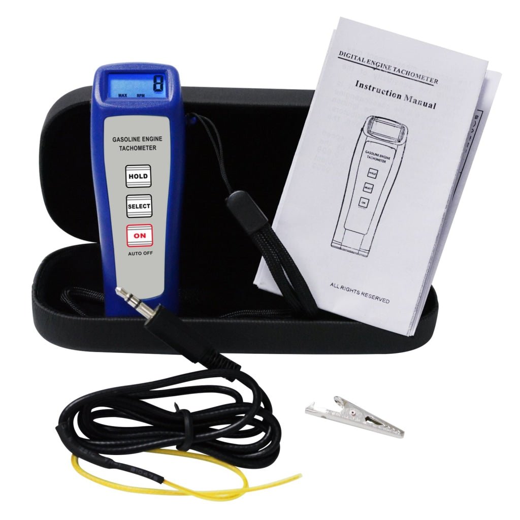 GED - 2600P GED - 2600P Digital Gasoline Engine Non Contact Tachometer 50.0~9,999 r/min Rotate Speed Tester Meter for Motor Machine Fan Chemical Fiber Automobile Airplane Steamer - Gain Express