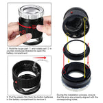 GEM - 375 GEM - 375 Scale Loupe Magnifier 10x Magnification LED and UV Illumination Magnifying Glass for Jeweler, Gemstone, Coins and Stamp Collector, Watch Repair - Gain Express