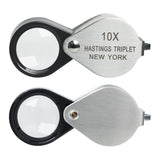 GEM - 394 GEM - 394 10x Magnification Mini Jewelry Loupe High - quality Hasting Loupe with Optical Glass Triplet Lens, Stainless Steel Body, and Foldaway Pocket Design – Ideal for Stamp & Coin Enthusiasts, Watch Repair, and Hobby Mechanics - Gain Express