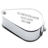 GM - 30XX Portable 30x Magnifying Optical Glass LED Light Jeweler Loupe - Gain Express