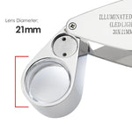 GM - 30XX Portable 30x Magnifying Optical Glass LED Light Jeweler Loupe - Gain Express