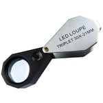 GM30 GM30 30X Jeweler Loupe Magnifier + 6 LED light , 21mm lens - Gain Express