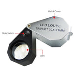 GM30 GM30 30X Jeweler Loupe Magnifier + 6 LED light , 21mm lens - Gain Express