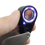 GM31 Mini 30X Jeweler Loupe Magnifier + LED & UV light 21mm lens - Gain Express
