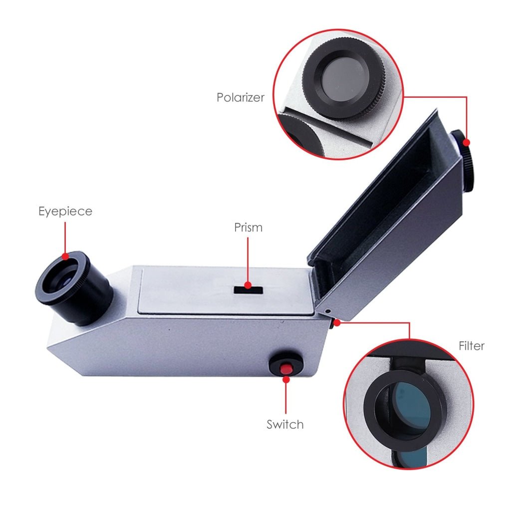 GR - 601 GR - 601 2in1 Light Source Gem Refractometer Gemstone New Design 1.30~1.81 RI range - Gain Express