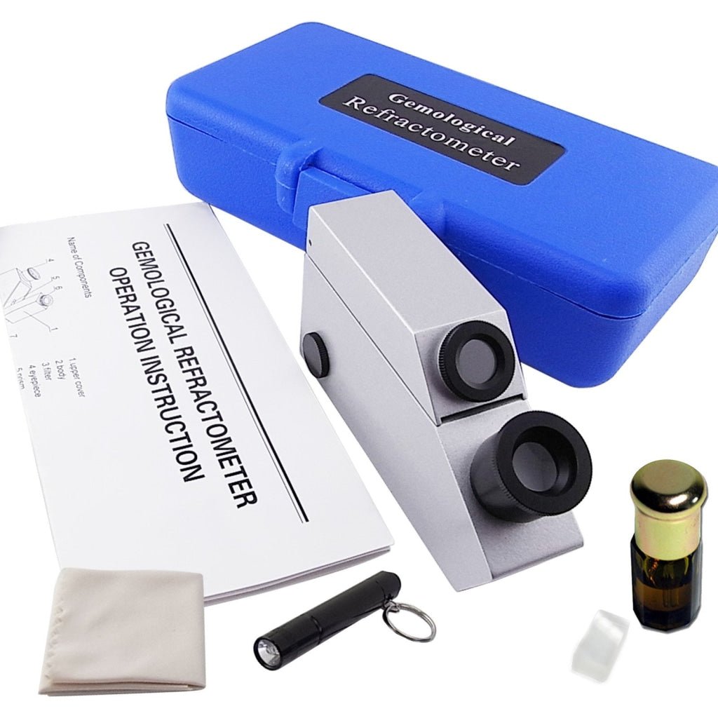 GR - 601 GR - 601 2in1 Light Source Gem Refractometer Gemstone New Design 1.30~1.81 RI range - Gain Express