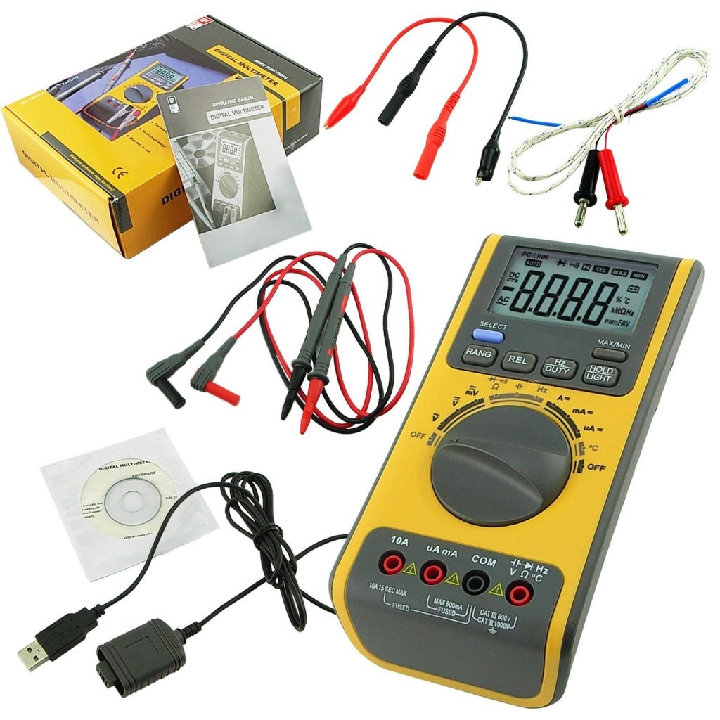 GVA - 18B GVA - 18B AC/DC Multimeter Auto Range w/ CD & USB - Gain Express