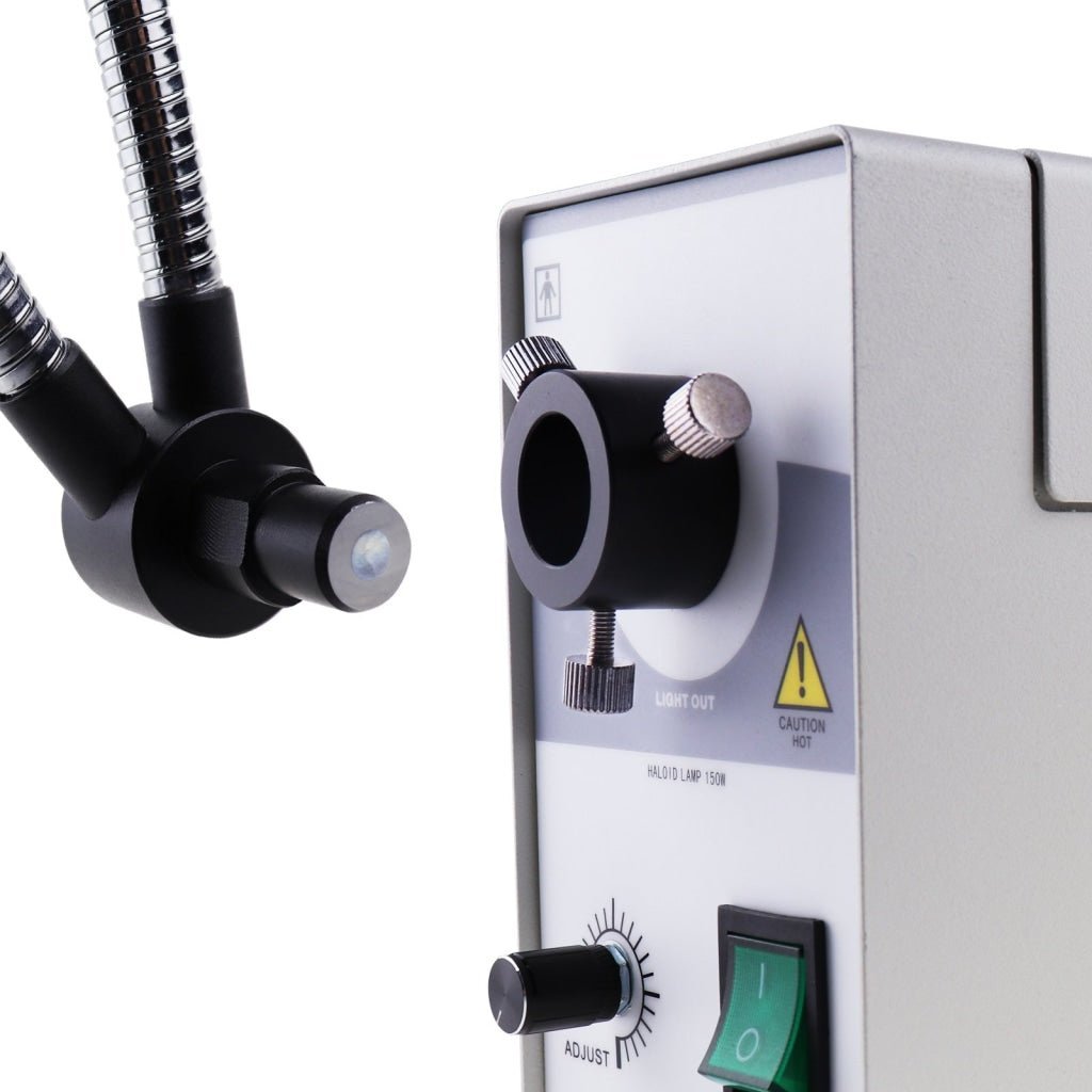 GX - 301 Dual Metal Pipe Fiber Optic Halogen Illuminator - Gain Express