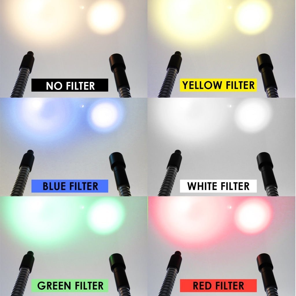 GX - 301+ Gooseneck Fiber Optic Microscope Illuminator + Color Filters - Gain Express